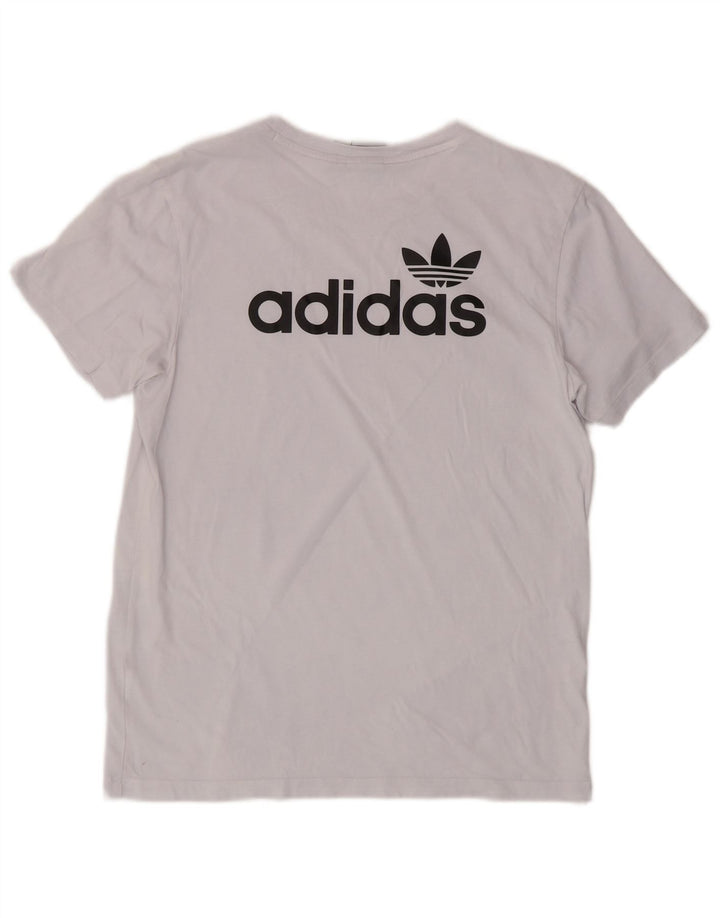 ADIDAS Oversized grafisk T-shirt top til kvinder DK 6 XS Blå