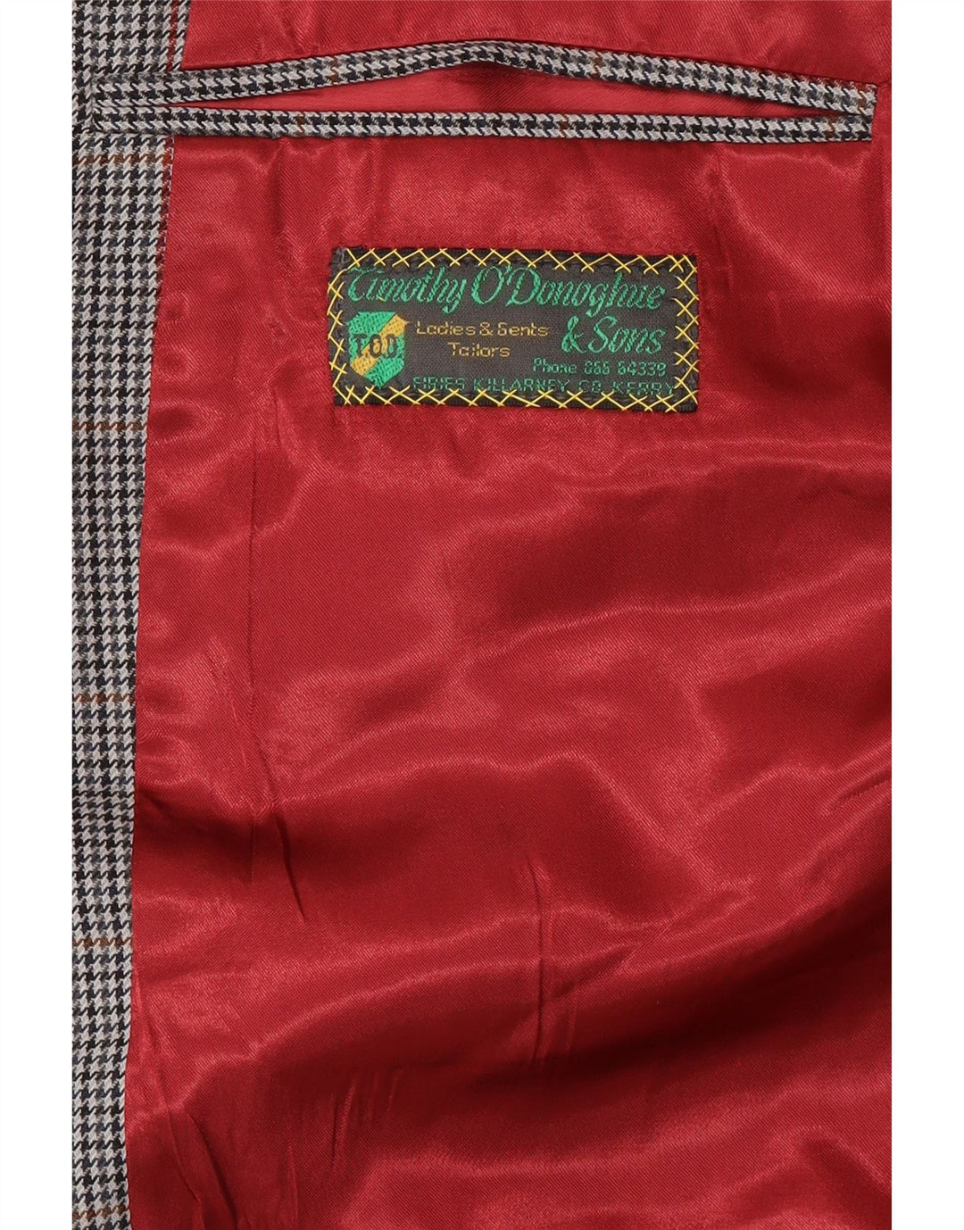 Vintage herre 2-knaps blazerjakke UK 42 XL Grå ternet