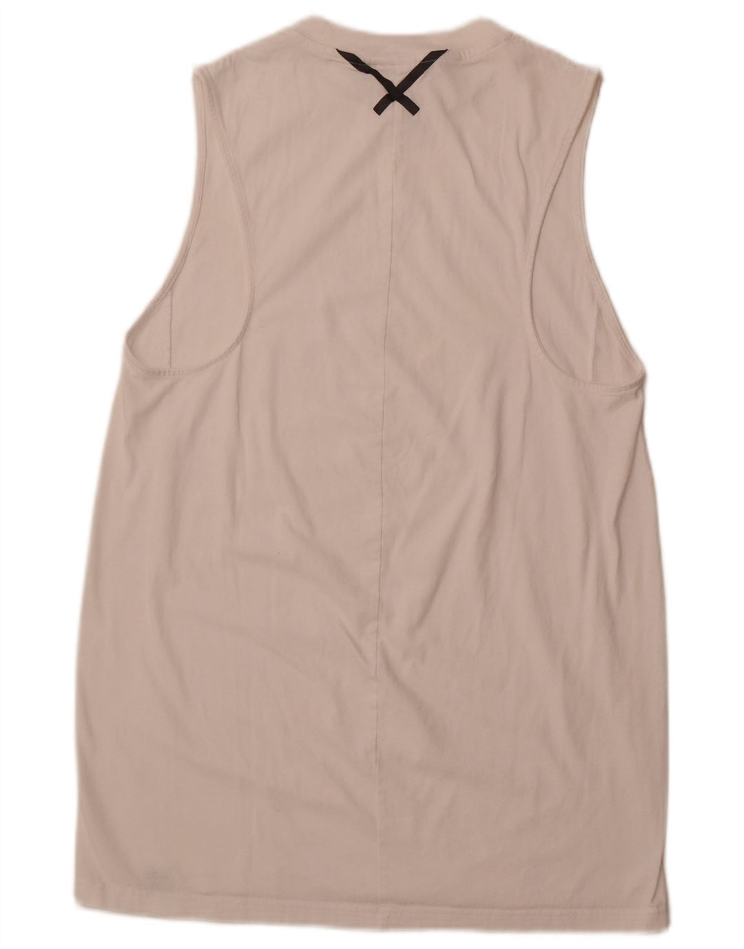 ADIDAS T-shirt uden ærmer til kvinder DK 16 Stor hvid bomuld