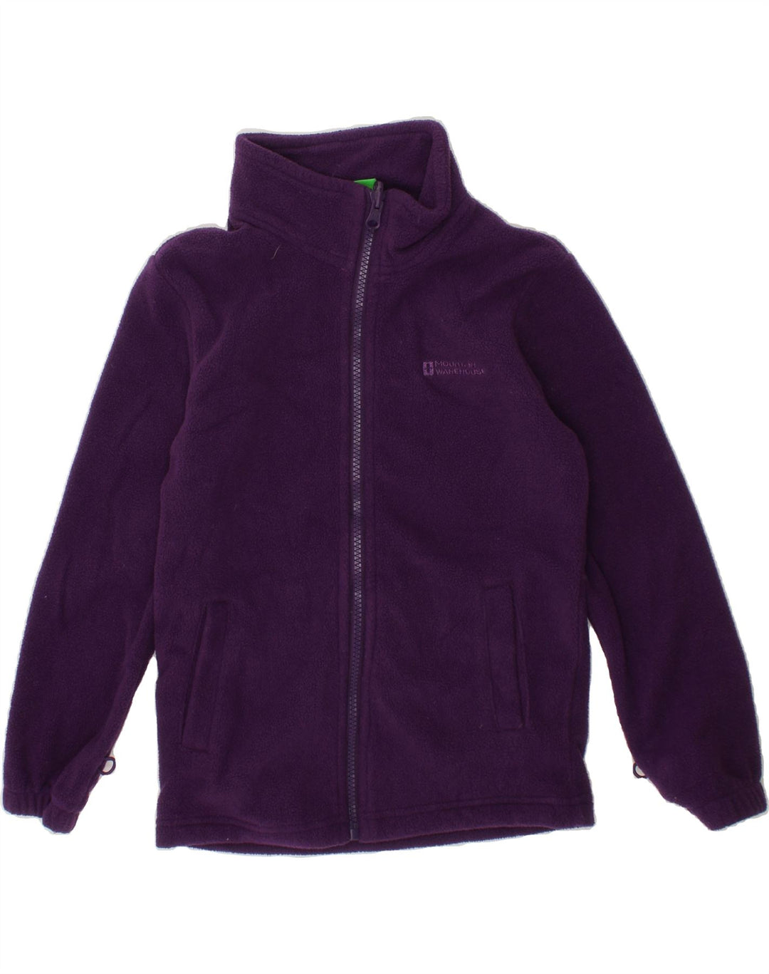 MOUNTAIN WAREHOUSE Girls Fleece Jacket 7-8 Years Purple Polyester Vintage Mountain Warehouse and Second-Hand Mountain Warehouse from Messina Hembry 