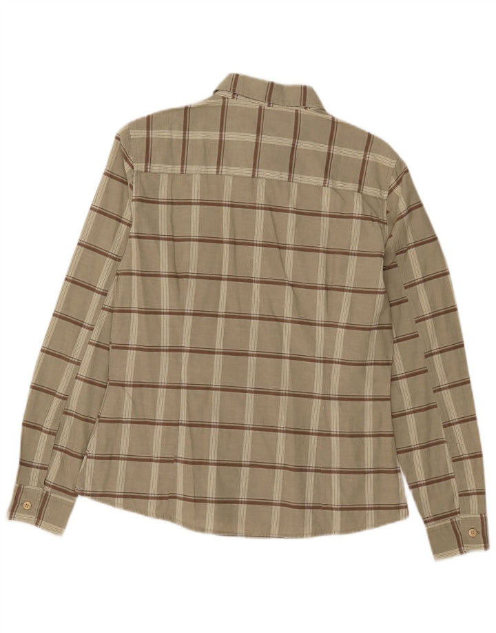 Timberland Dameskjorte UK 14 Medium Khaki Ternet Bomuld