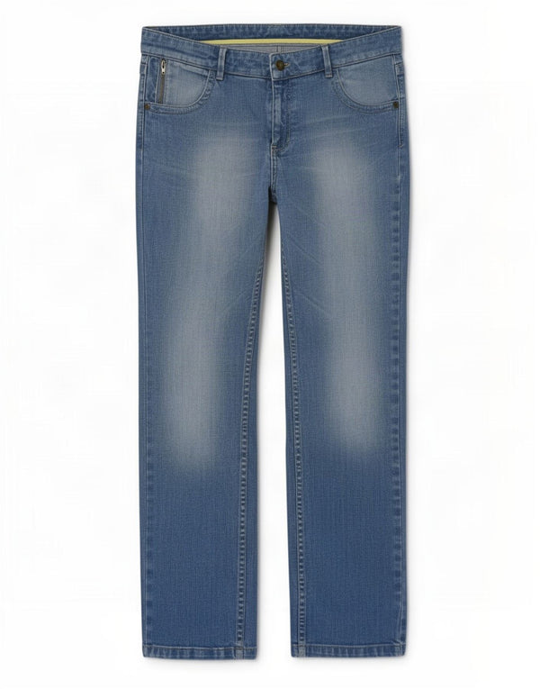 Marks & Spencer Dame Straight Jeans UK 16 Large W34 L29 Blue Cotton