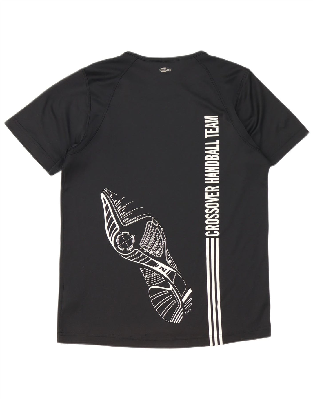 Adidas Grafisk T-shirt top mellem sort polyester til mænd