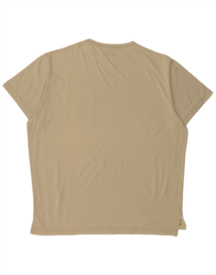 CALVIN KLEIN Herre Khakis T-Shirt Top Large Khaki