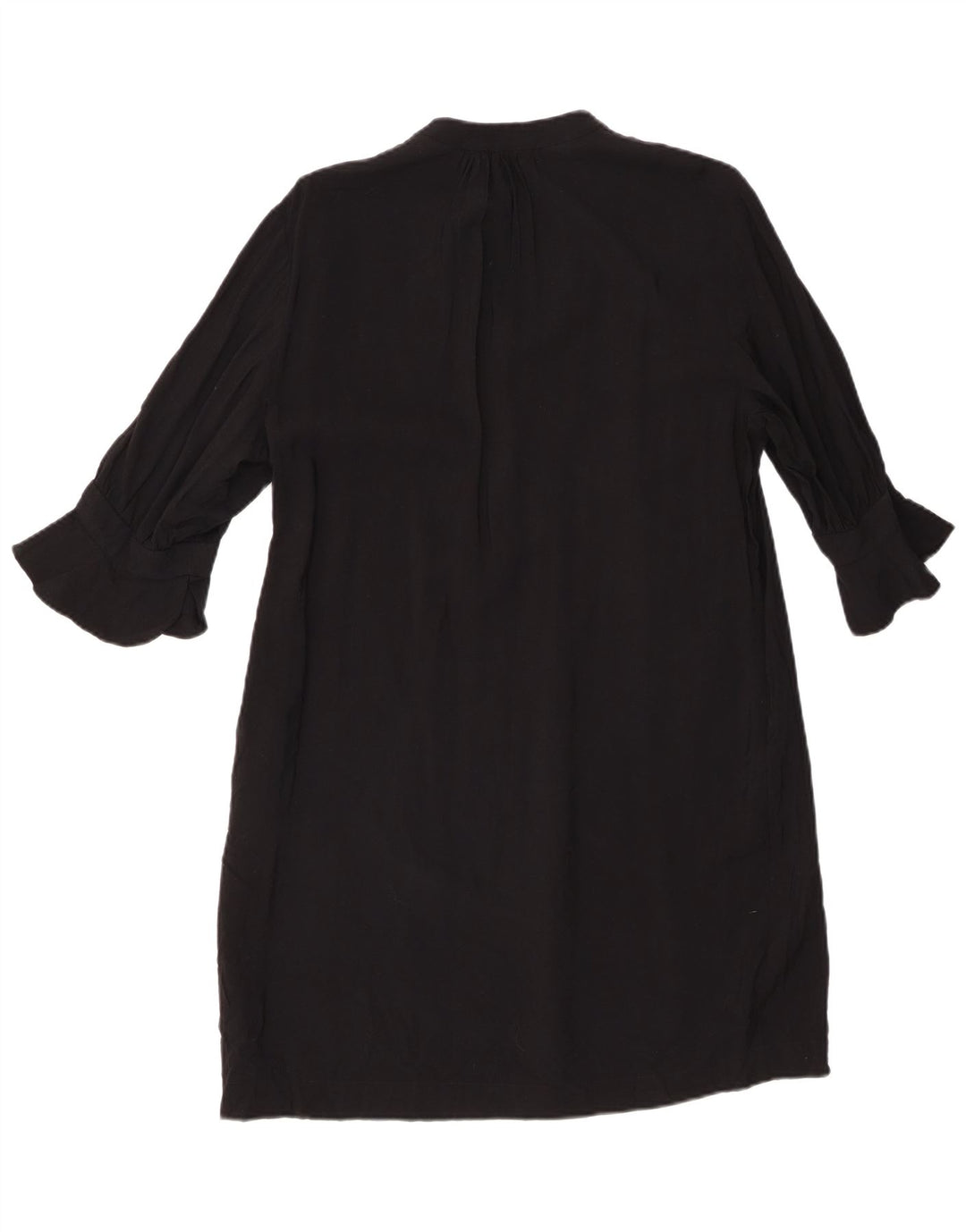 Whistles Dame 3/4 ærmer Oversized Shift Dress UK 10 Small Black Viscose