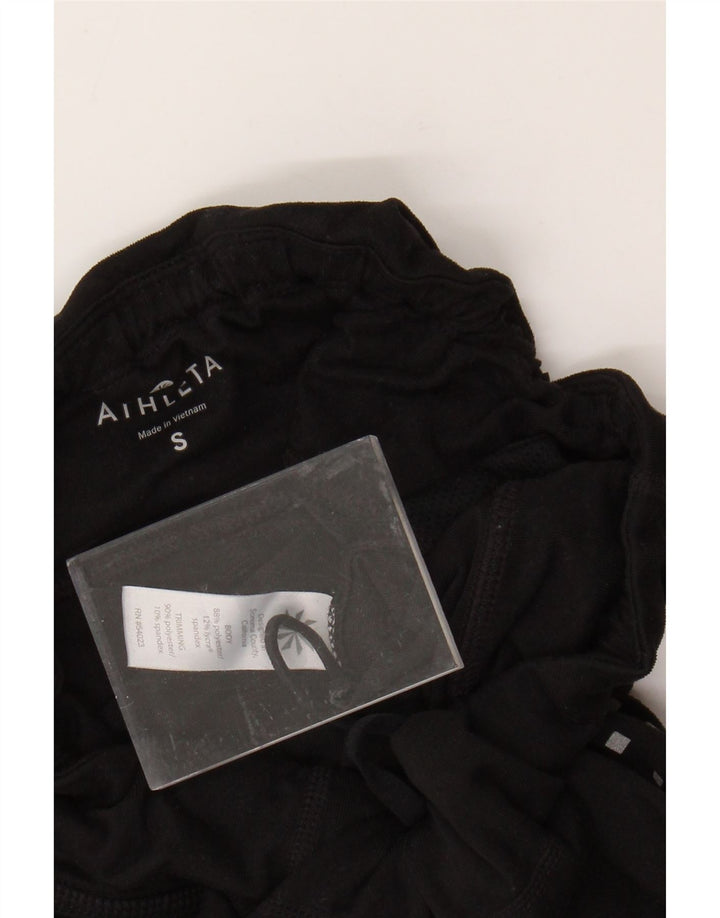 ATHLETA Womens Leggings UK 10 Lille sort geometrisk polyester