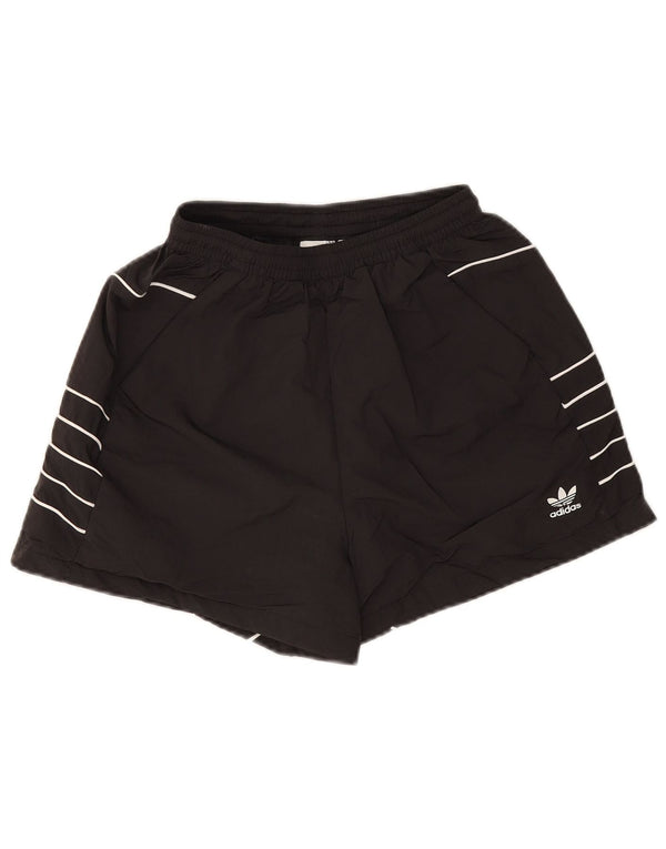 Adidas grafiske sportsshorts til kvinder UK 6 XS sort polyamid