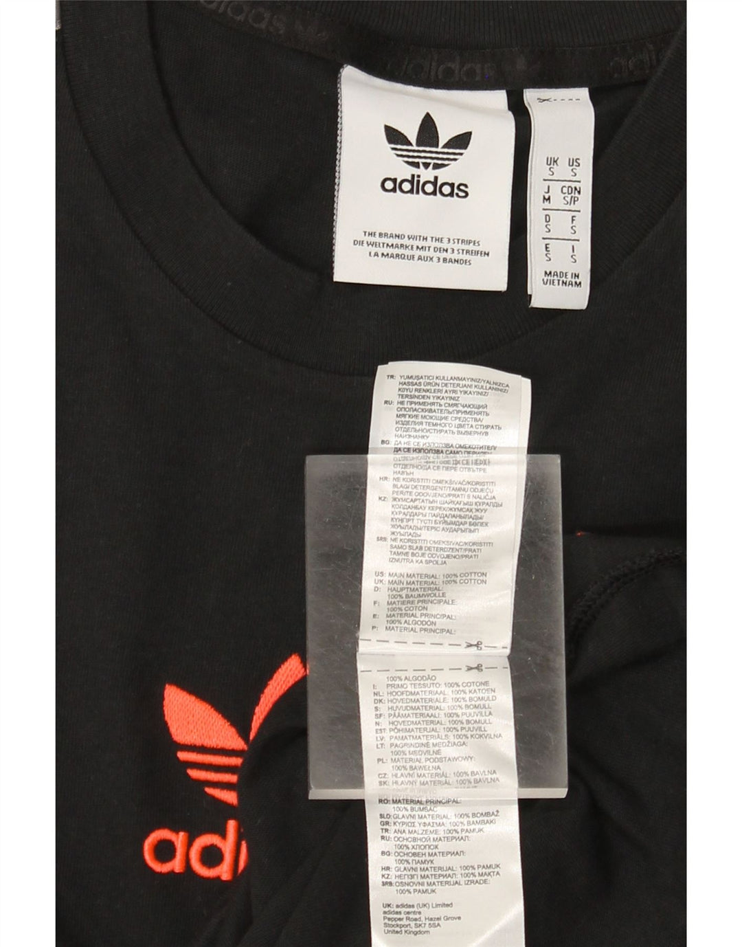 Adidas Herre grafisk top Langærmet lille sort bomuld