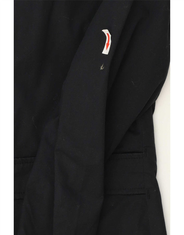 G-Star Herre Double Breasted Trench Coat UK 36 Small Navy Blue