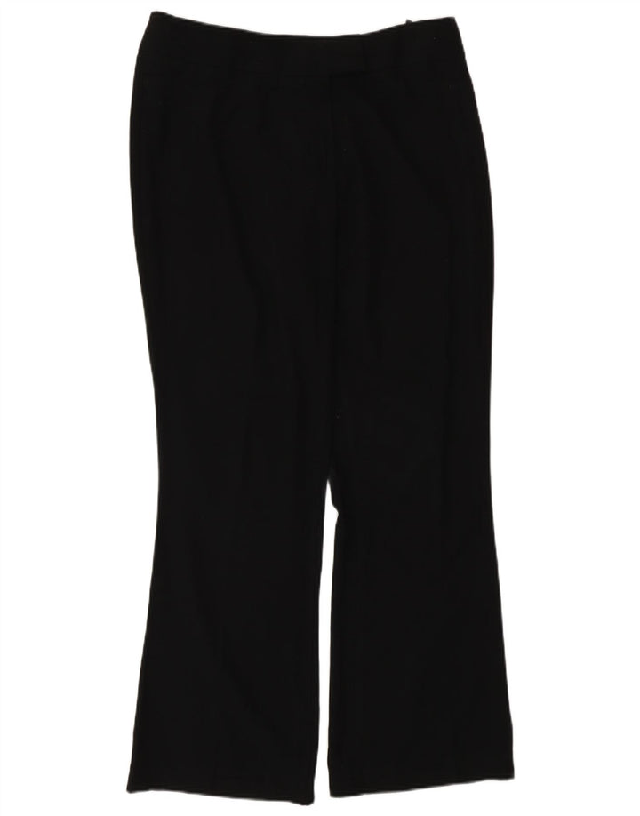 Marks & Spencer Dame Bootcut Casual Bukser UK 12 Medium W30 L29 Black