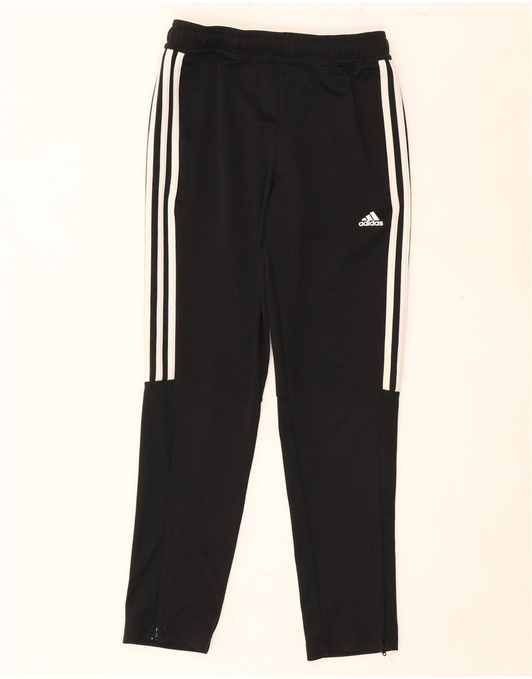ADIDAS Boys Aeroready Tracksuit Trousers 11-12 Years  Black Polyester Vintage Adidas and Second-Hand Adidas from Messina Hembry 