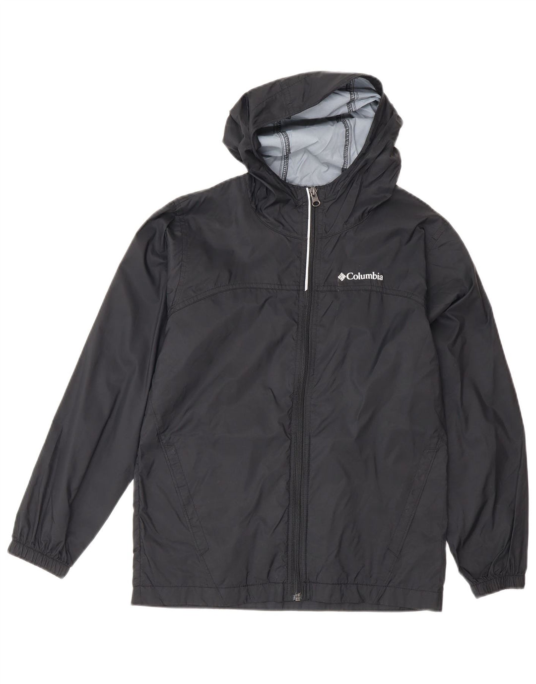 Columbia Boys Hætte regnjakke 10-11 år Medium Sort Nylon