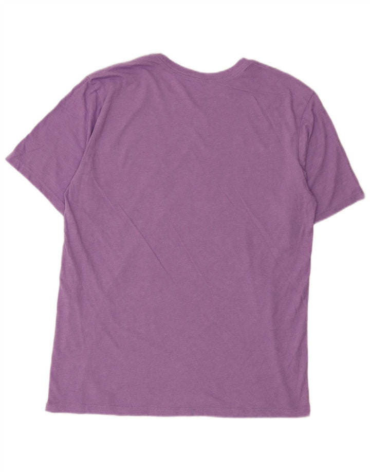 Hurley Herre Grafisk T-Shirt Top Medium Lilla Bomuld