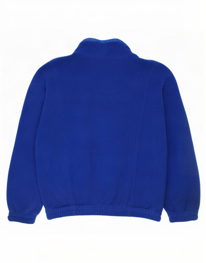 Vintage Herre Grafisk Anorak Fleece Jumper XL Blå