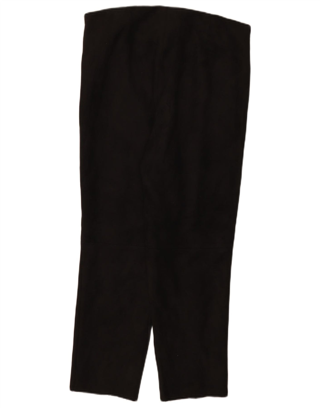 Zara Dame Slim Cropped Trousers 2XL W34 L26 Sort Polyester