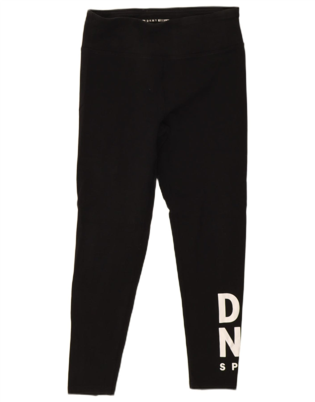 DKNY Grafiske Leggings til kvinder UK 12 Medium Sort