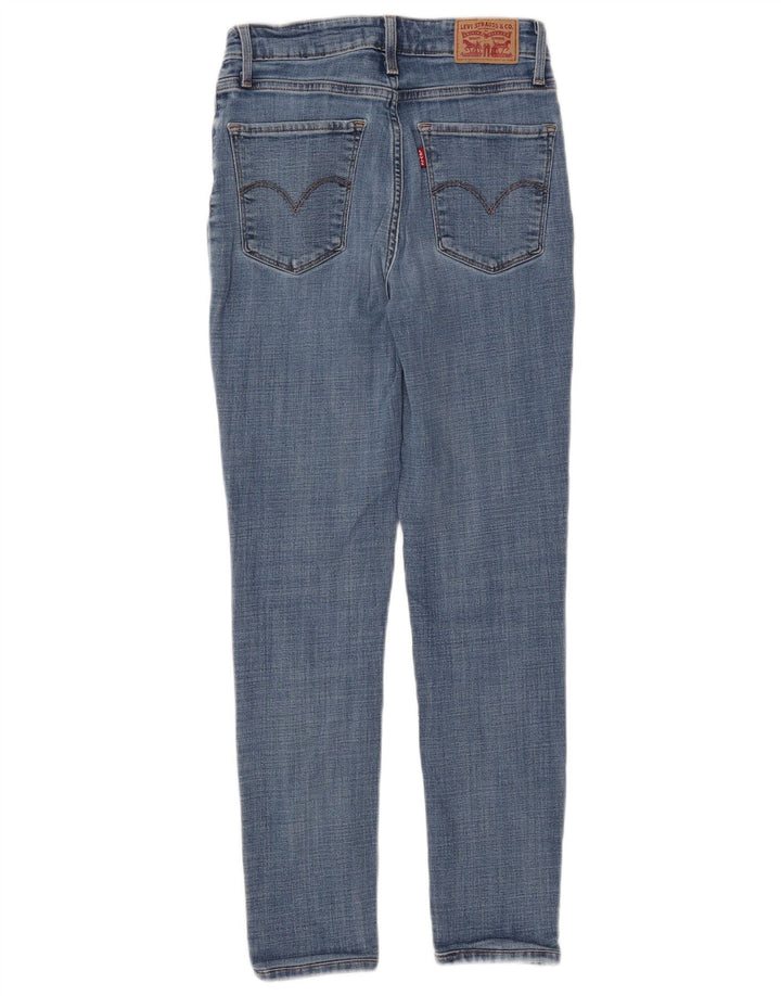 LEVI'S Dame 721 Skinny Jeans med høj talje W27 L27 Blå Bomuld