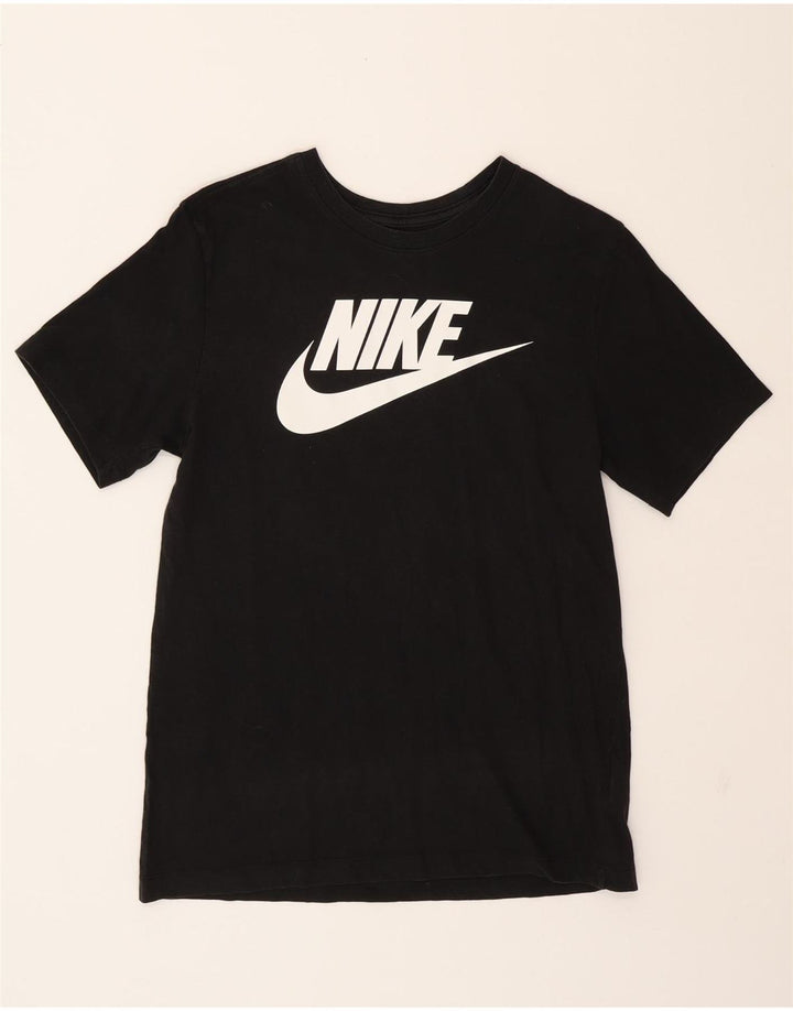NIKE Mens Graphic T-Shirt Top Medium Black Cotton Vintage Nike and Second-Hand Nike from Messina Hembry 