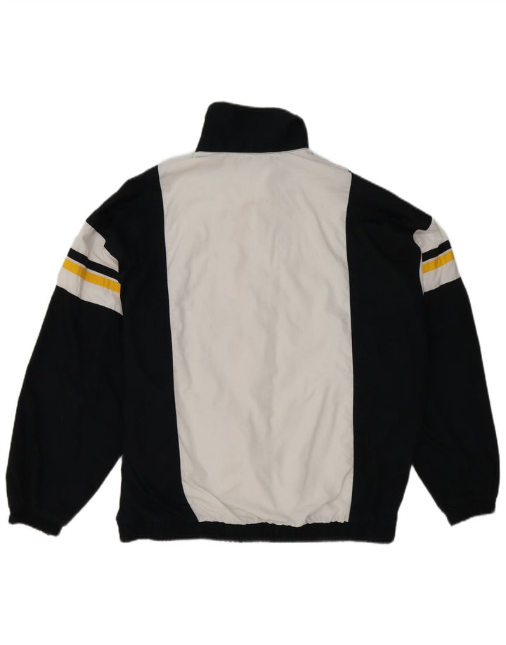 Vintage træningsdragt til mænd Topjakke XL Sort Colourblock