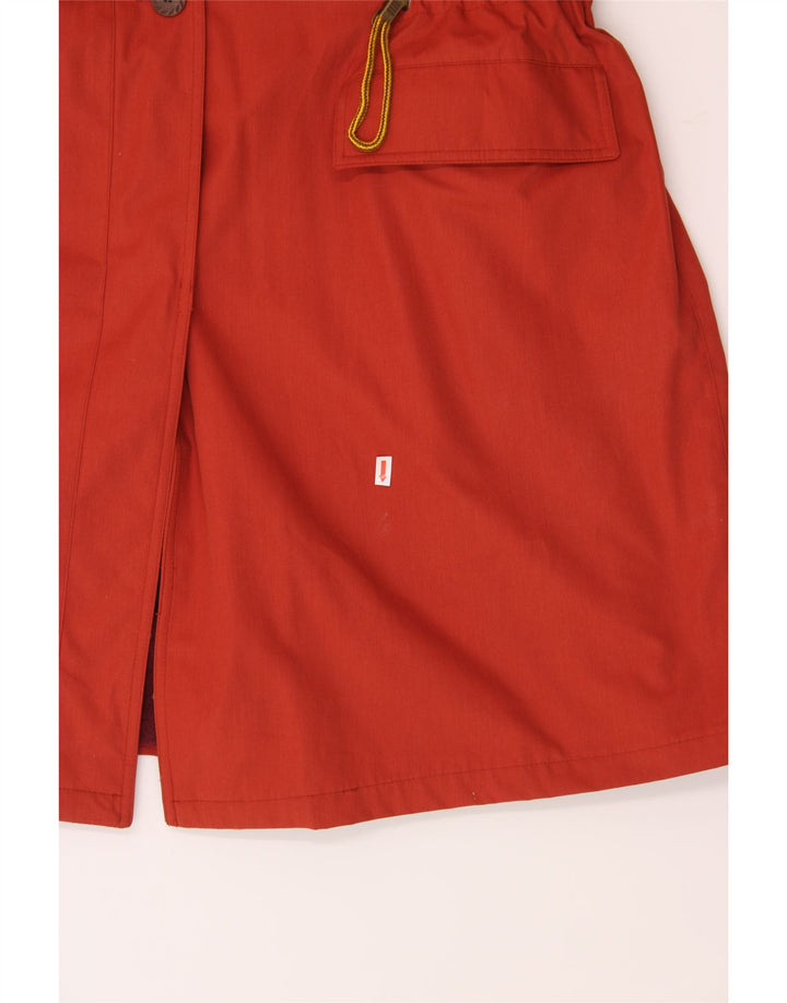 NINO Womens Hooded Overcoat IT 42 Medium Red Wool Vintage NINO and Second-Hand NINO from Messina Hembry 