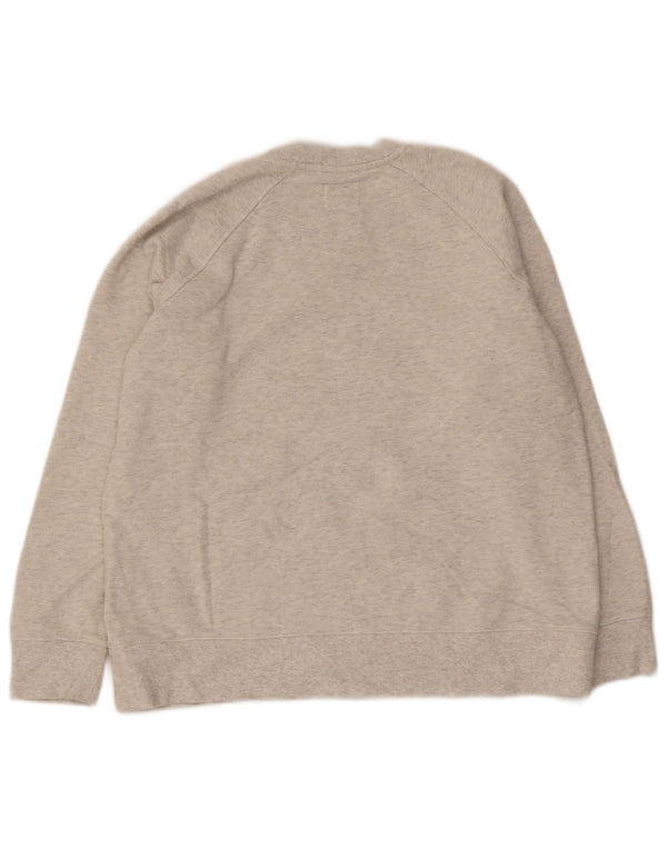 Champion Womens Sweatshirt Jumper UK 14 Medium Grey Cotton