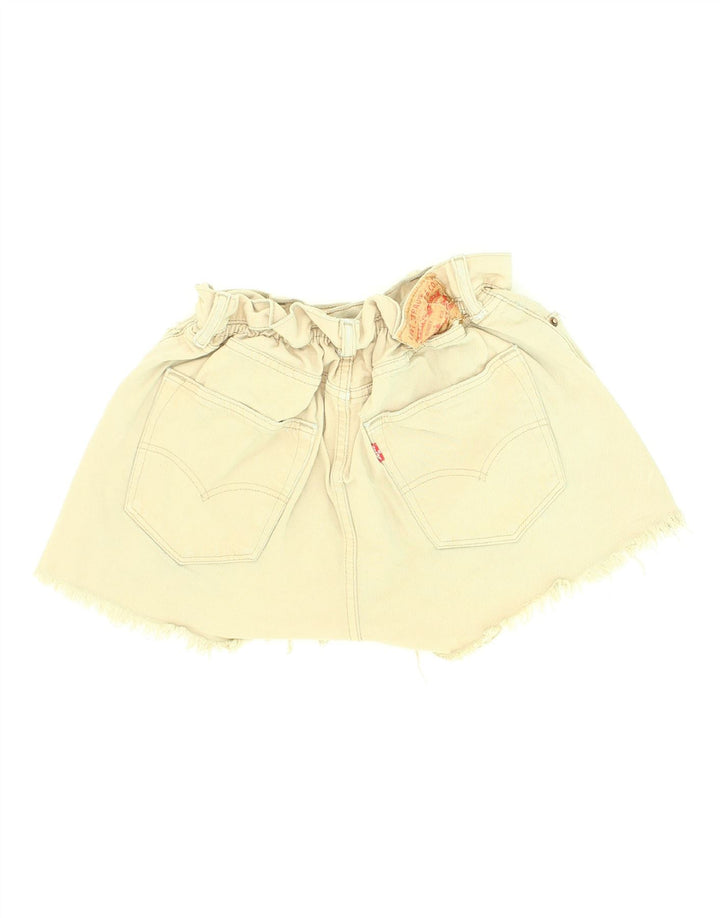 LEVI'S Womens Vintage Denim Shorts W33 Medium Yellow Cotton Vintage Levi's and Second-Hand Levi's from Messina Hembry 