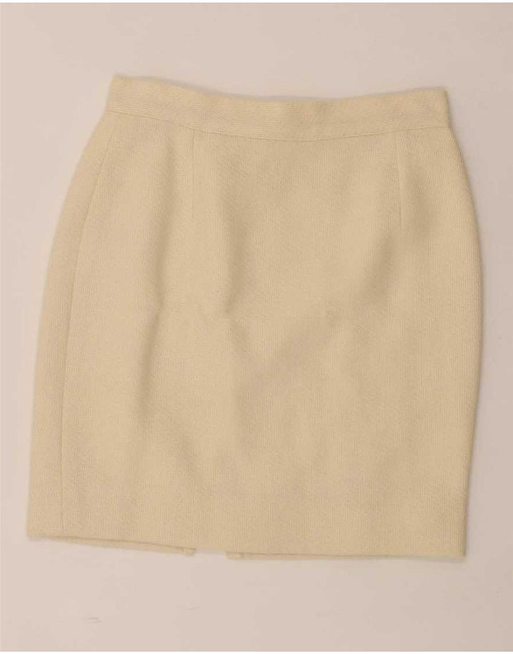 Andrea's Dame 5-knaps 2-delt nederdelsæt IT 46 Large W28 Beige Uld