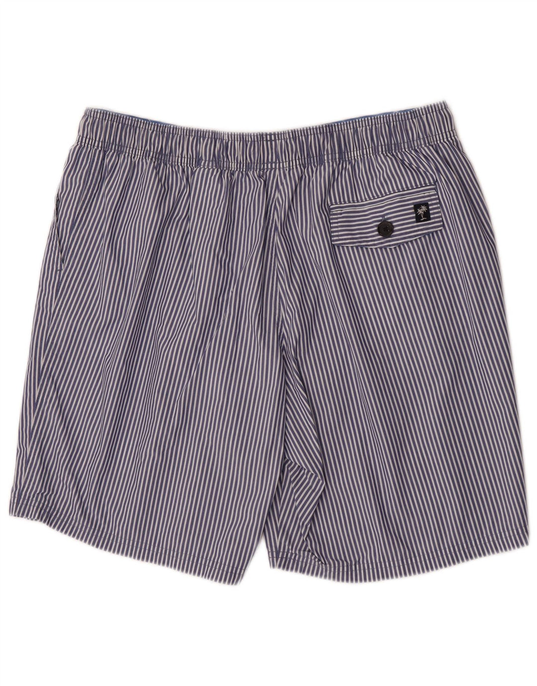 Marks & Spencer Badeshorts til mænd store blå nålestribet bomuld
