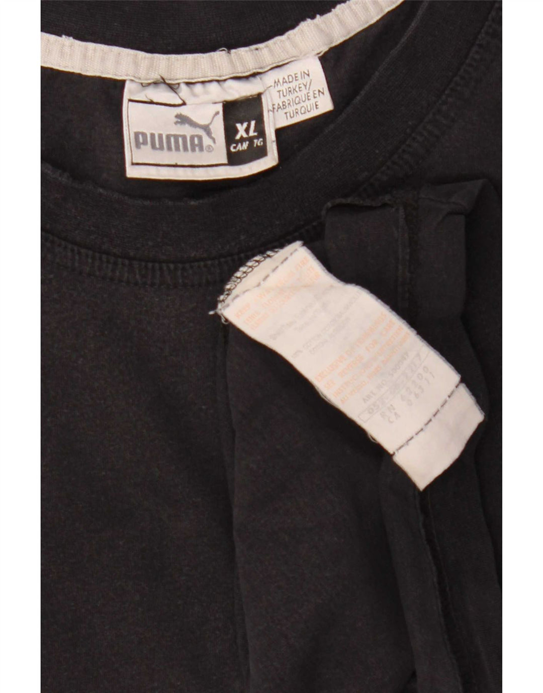 Puma Herre Grafisk T-Shirt Top XL Sort Bomuld