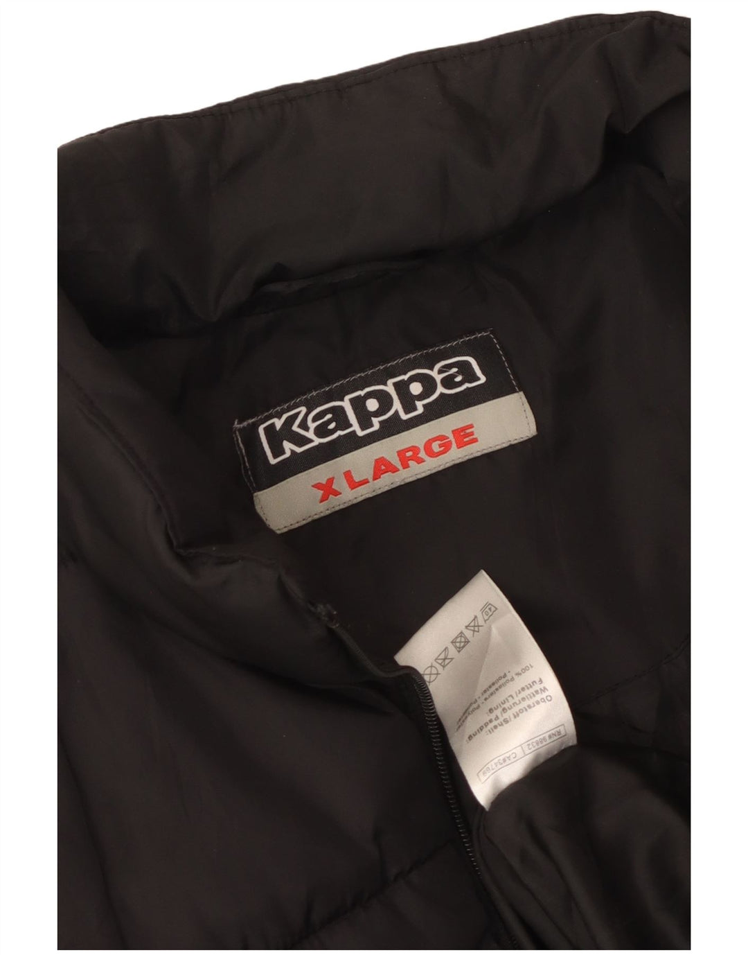 Kappa Dame Polstret Gilet UK 18 XL Sort Polyester