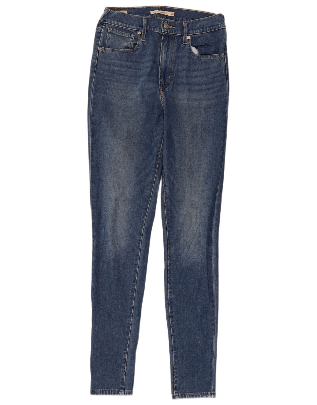 LEVI'S Dame Mile Høj Højtalje Skinny Jeans W28 L29 Blå