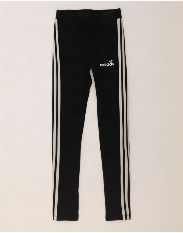 Adidas Dame Leggings UK 8 Small Black Bomuld