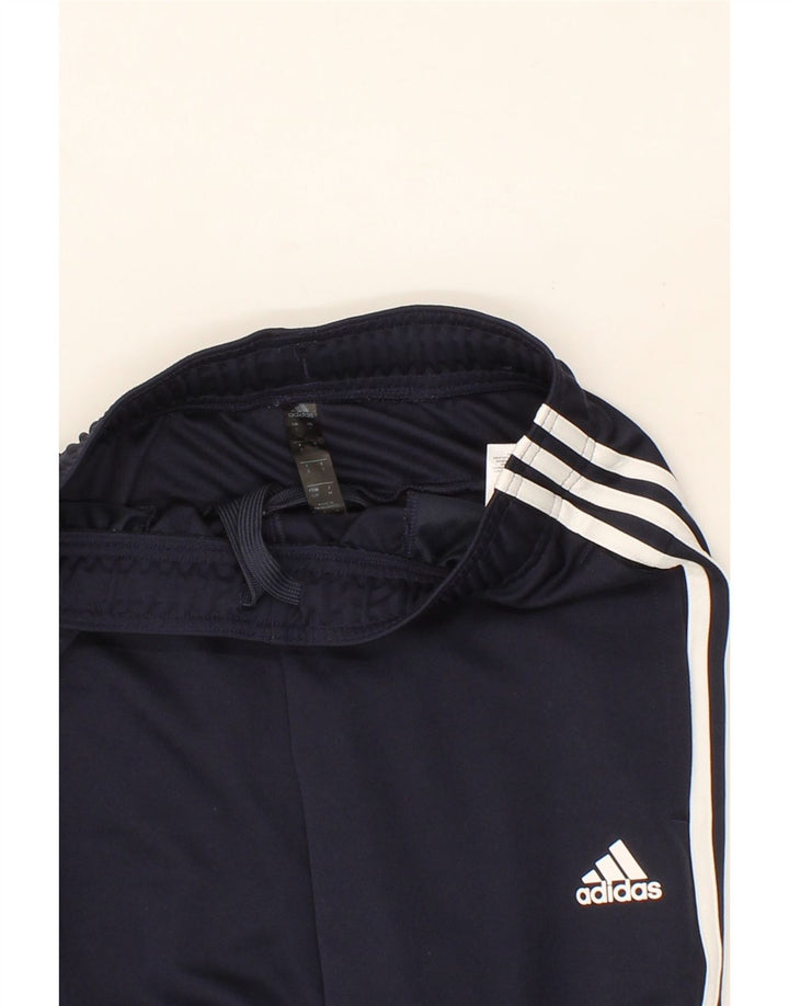 ADIDAS Mens Tracksuit Trousers Joggers Small  Navy Blue Polyester Vintage Adidas and Second-Hand Adidas from Messina Hembry 