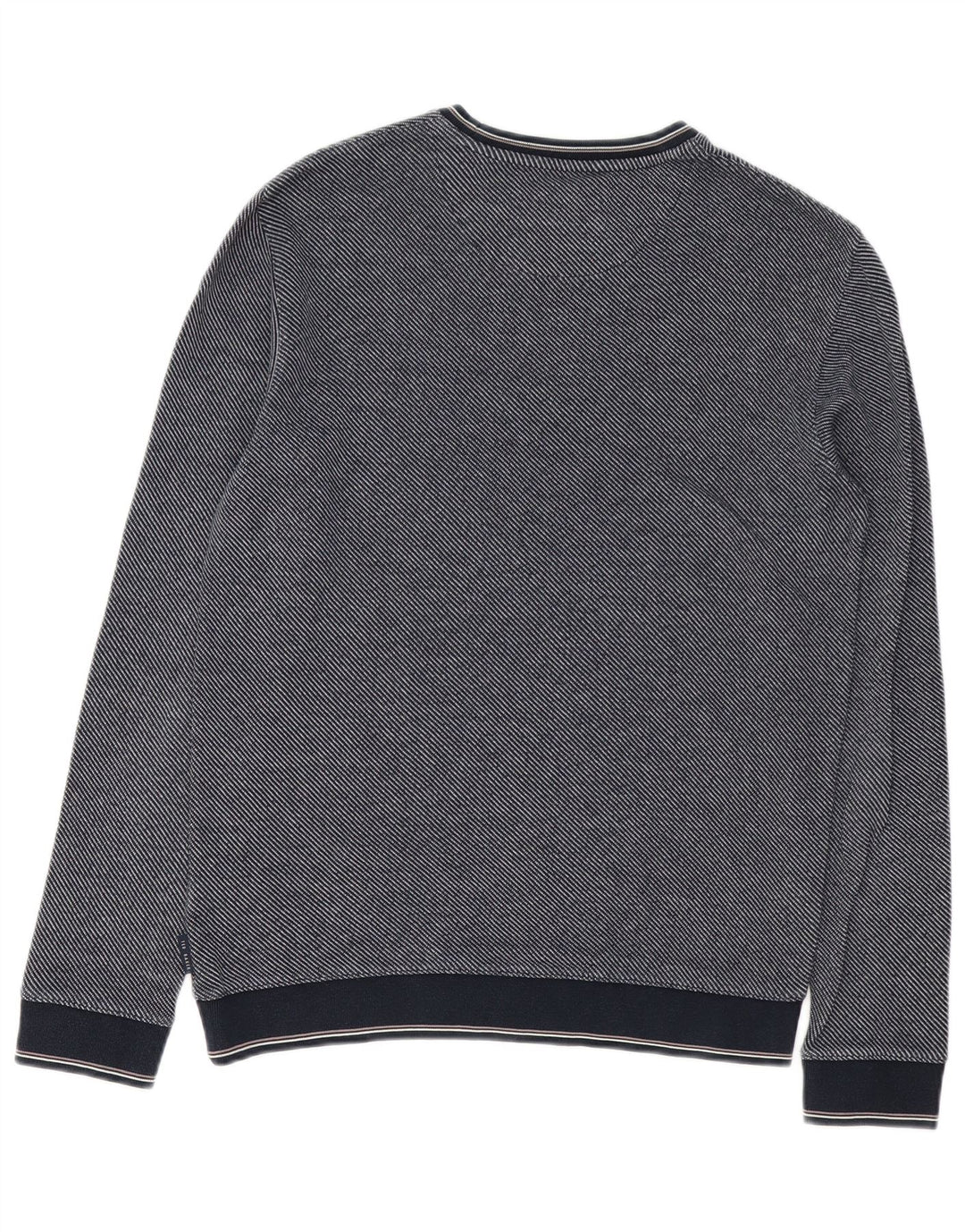 Ted Baker Herre sweatshirt trøje størrelse 2 Lille marineblå bomuld