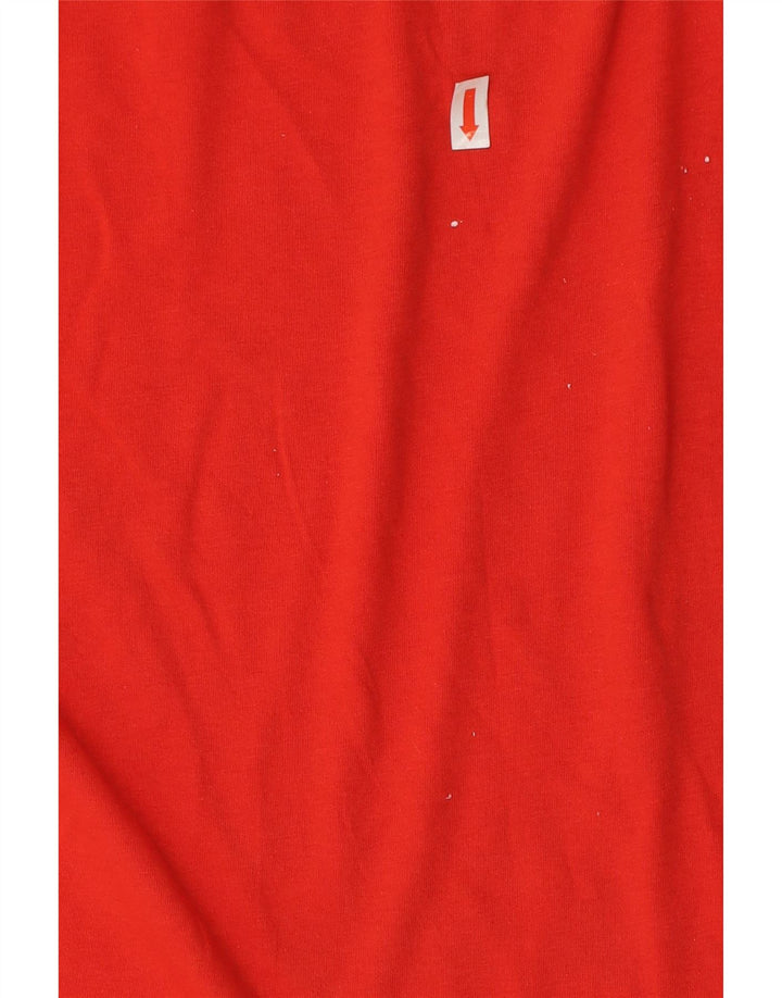 Reebok Herre Grafisk T-Shirt Top Stor Rød Bomuld