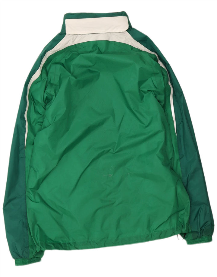 Erima Regnjakke med hætte til mænd UK 38 Medium Green Colourblock Polyamid