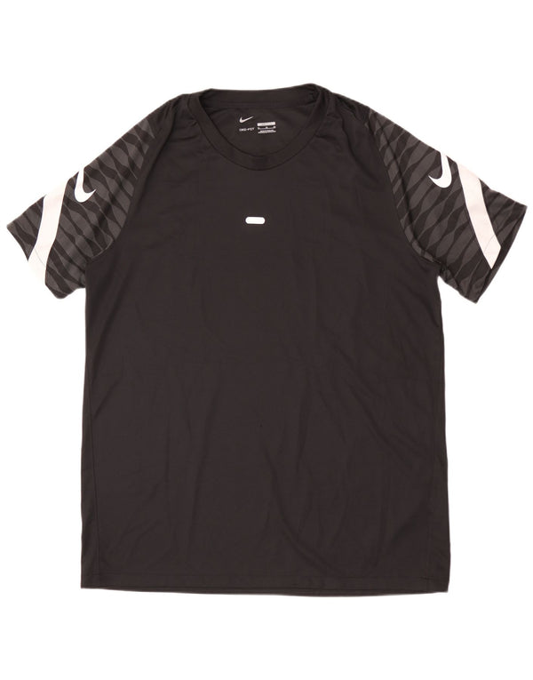 Nike Herre Dri Fit Slim Grafisk T-Shirt Top XL Sort Polyester