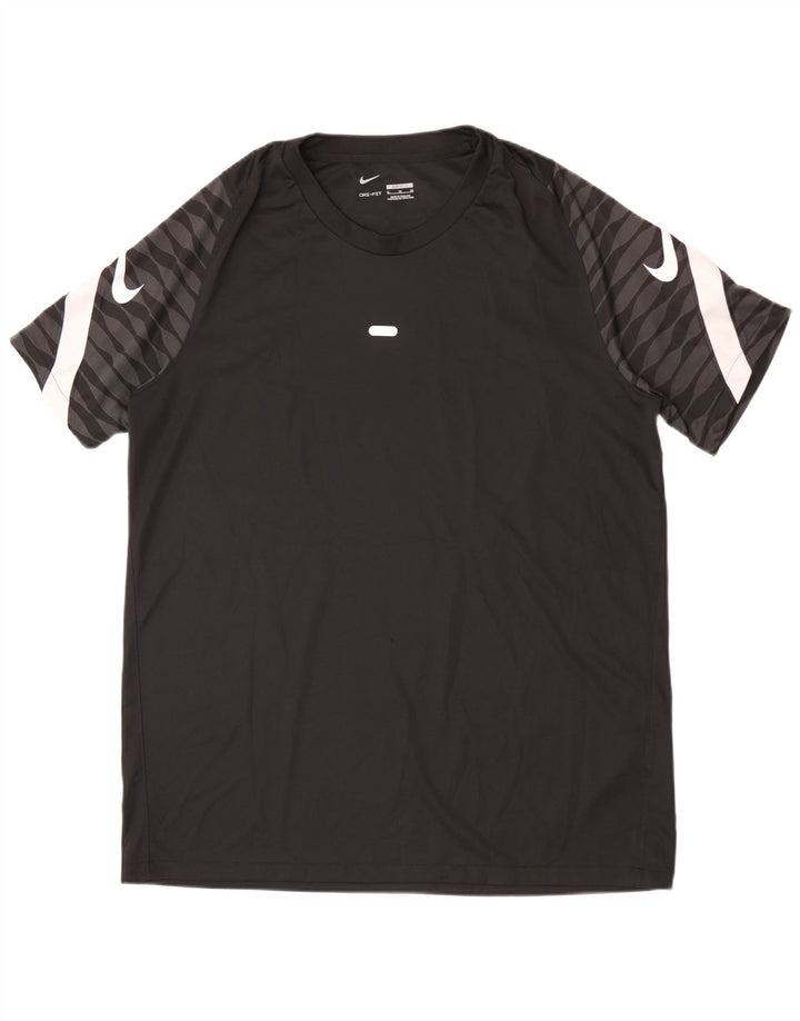 Nike Herre Dri Fit Slim Grafisk T-Shirt Top XL Sort Polyester