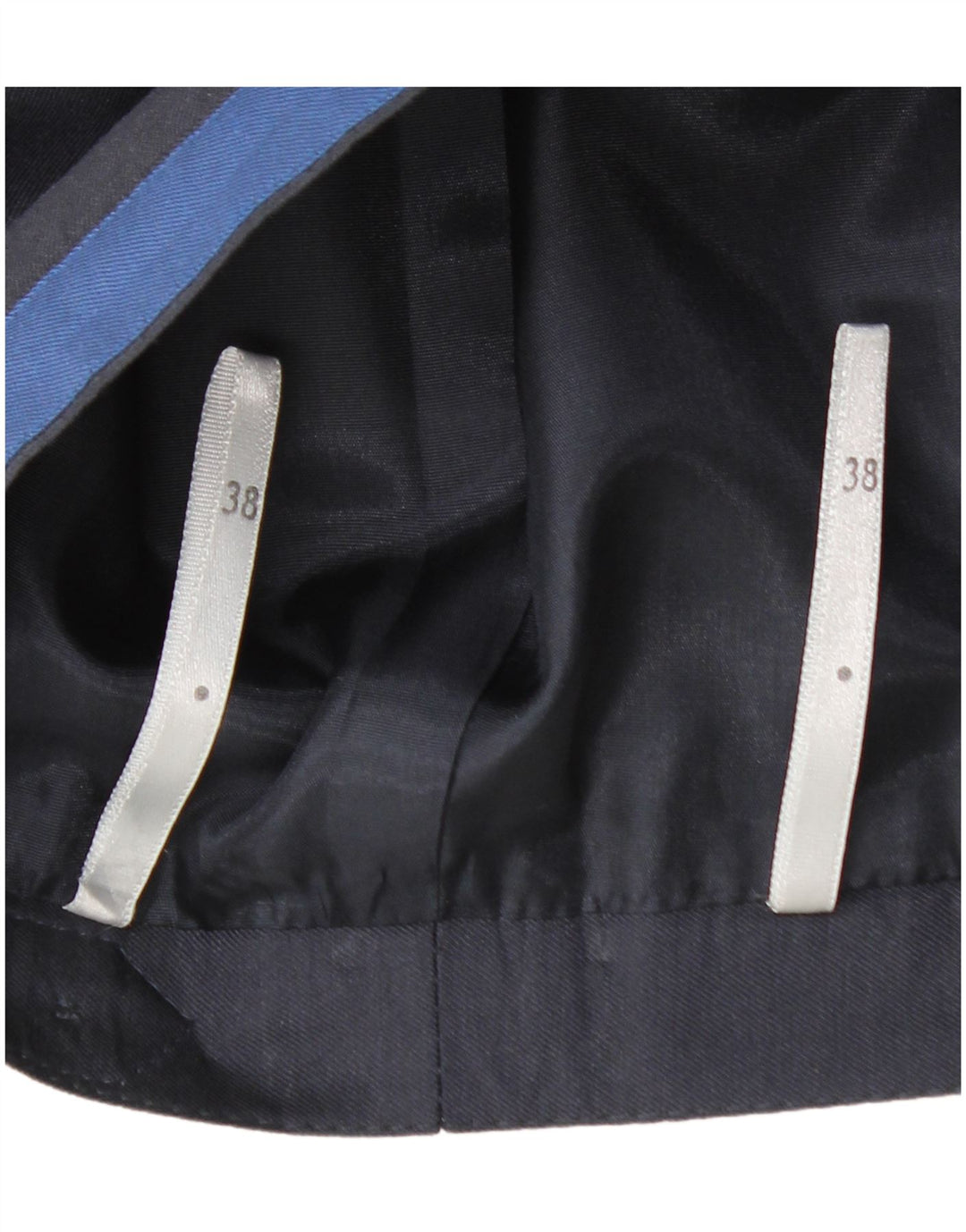 VINTAGE A-line nederdel til kvinder med høj talje EU 38 Medium W28 Marineblå