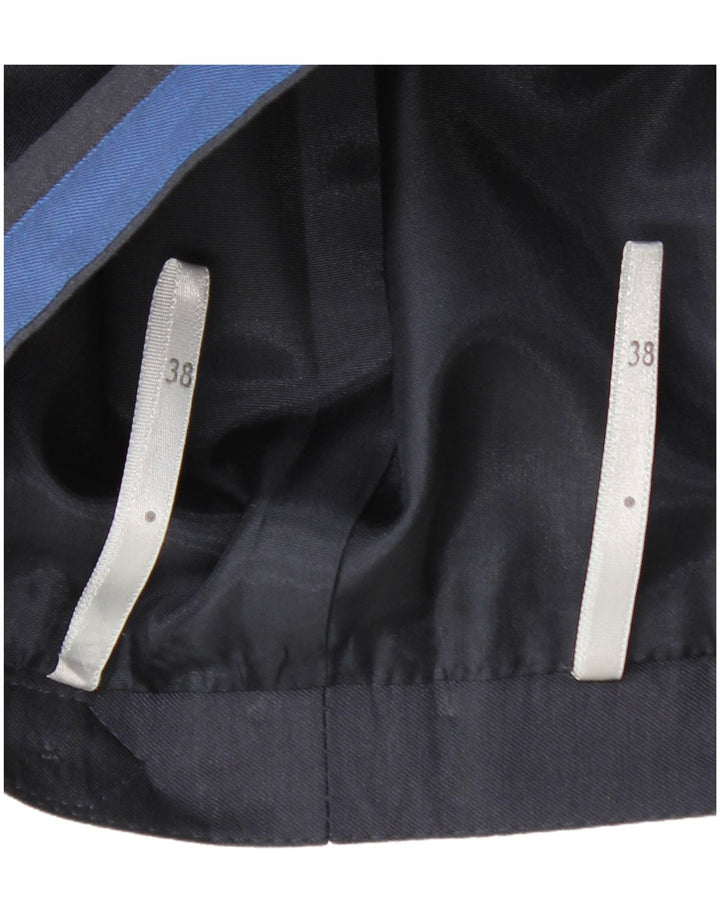 VINTAGE A-line nederdel til kvinder med høj talje EU 38 Medium W28 Marineblå