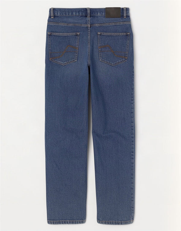 Pierre Cardin Herre Regular Fit Straight Jeans W34 L29 Blå Bomuld