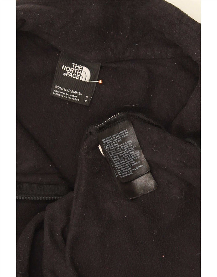 The North Face Fleece Jumper med lynlås til kvinder UK 10 Lille sort polyester