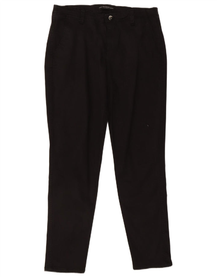 Guess Slim Chino Bukser til kvinder W31 L29 Sort Lyocell