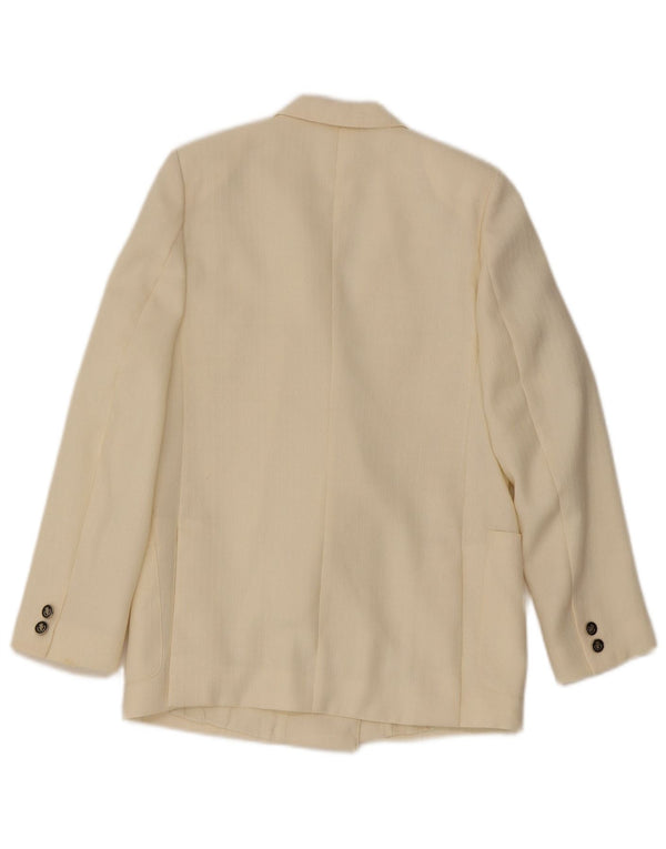 Cody Dame Dobbeltradet Blazer Jacket IT 40 Small Off White