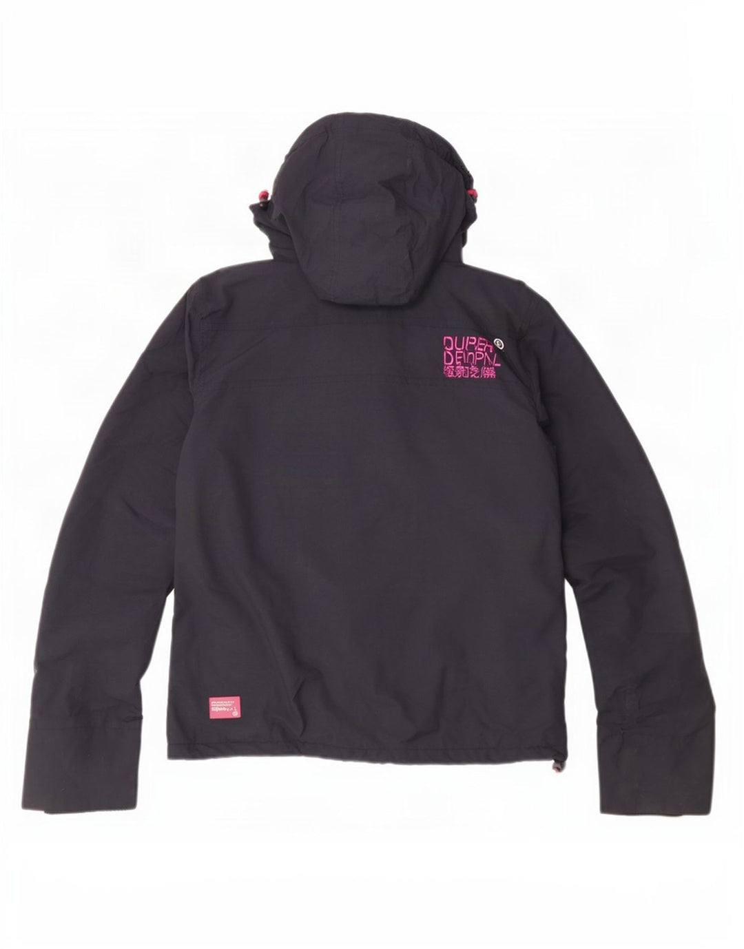 Superdry Windcheater Windbreaker Jacket til kvinder UK 12 Medium Navy Blue