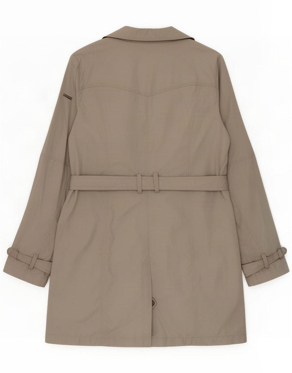 Geox Respira Womens Trench Coat UK 16 Large Grå Polyester