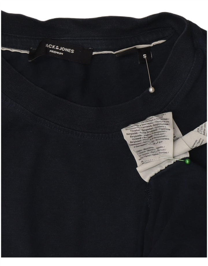 Jack & Jones herre T-shirt top lille marineblå bomuld