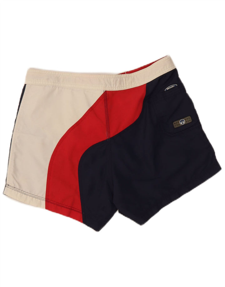 NORTH SAILS Grafiske badeshorts til mænd Small Navy Blue Colourblock