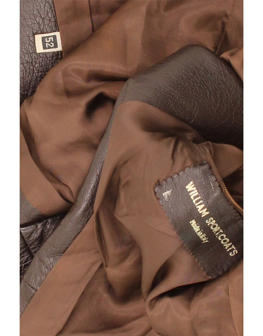 VINTAGE Womens Leather Jacket IT 52 2XL Brown Vintage Vintage and Second-Hand Vintage from Messina Hembry 