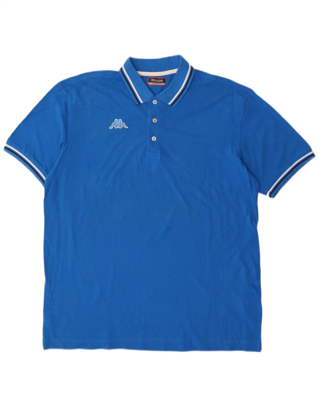 KAPPA Poloskjorte til mænd 2XL Blå Bomuld